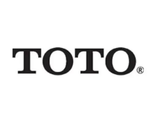 TOTO logo in bold black uppercase letters on a white background.